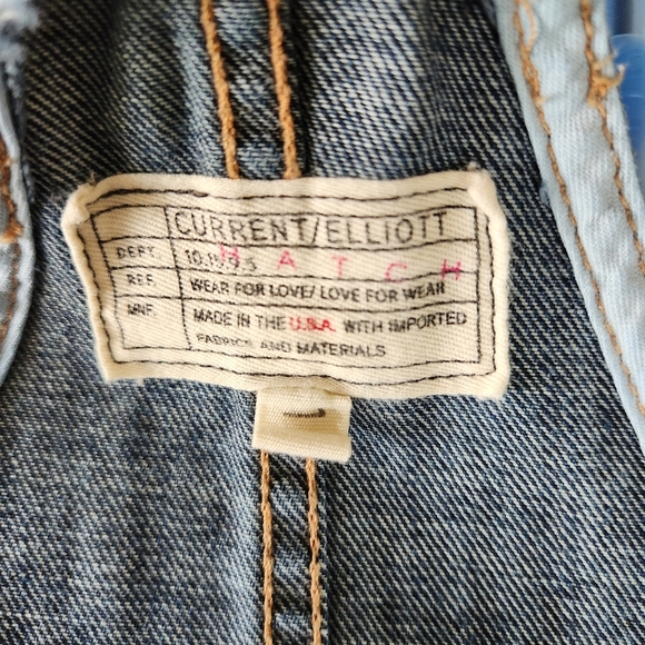 Current Elliot x Hatch |Hatch Size 1/4-6| Maternity Denim Overalls in Loved - Picture 10 of 12